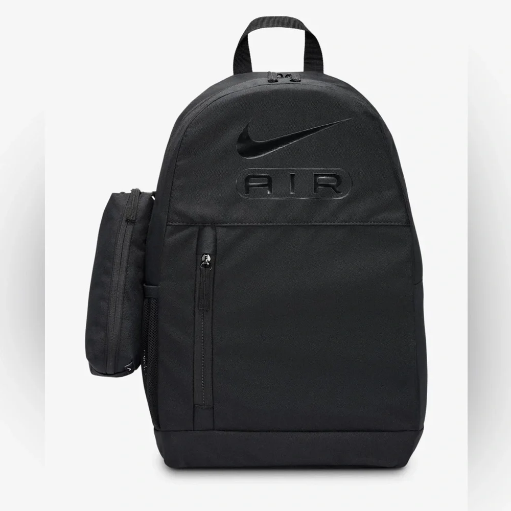 Nike Air Elemental Backpack School Gym Sports Training Travel Laptop Bag Black - Picture 2 of 11